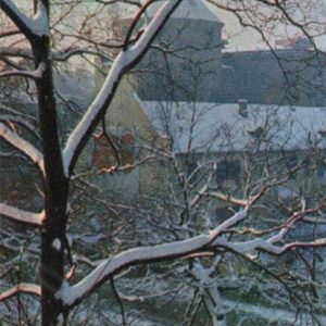 Зимний вид с Бастионной горки. Рига, 1971 год