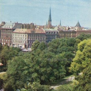 View of the old town. Riga, 1971