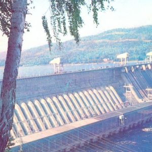 Красноярская ГЭС. Красноярск, 1977 год