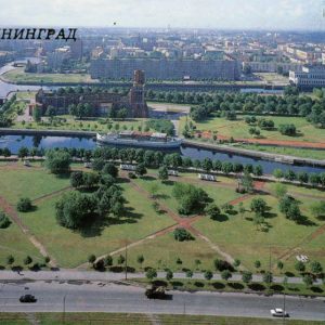 Вид на город. Зеленый остров. Калининград, 1987 год