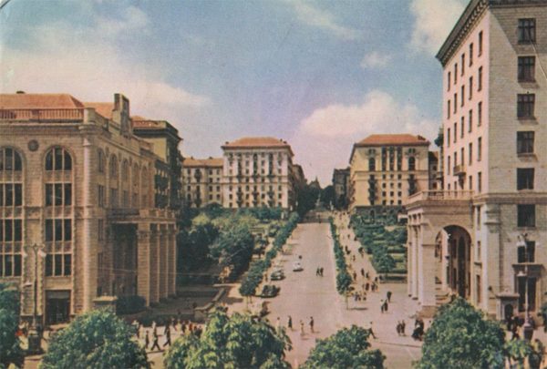 Улица Свердлова. Киев, 1962 год