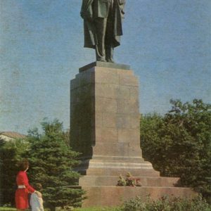 Памятник В. И. Ленину. Омск, 1971 год
