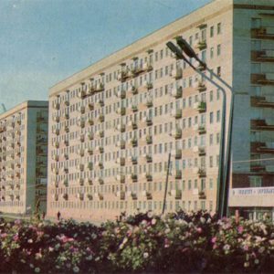 Жилые дома на улице Серова. Омск, 1971 год
