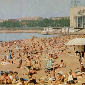 Beach. Omsk, 1971