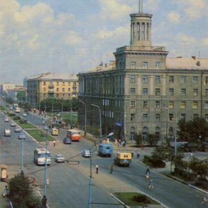 Проспект Маркса. Омск, 1971 год
