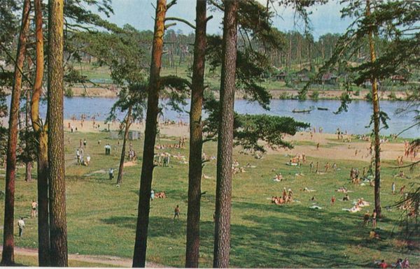 Пляж на реке Кинешемке. Кинешма, 1971 год