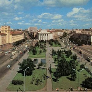 Площадь Якуба Колоса. Минск, 1983 год
