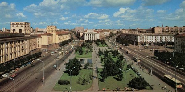 Площадь Якуба Колоса. Минск, 1983 год
