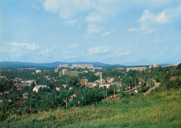 Вид на город. Трускавец, 1982 год
