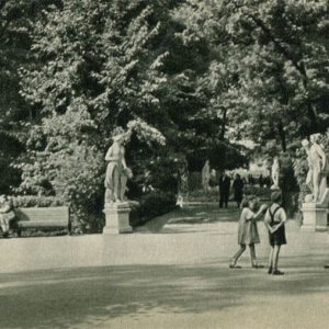 Playground on the main avenue of the Summer Garden, 1969