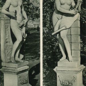 Statues “Sailing” and “Architecture”. Summer garden, 1969