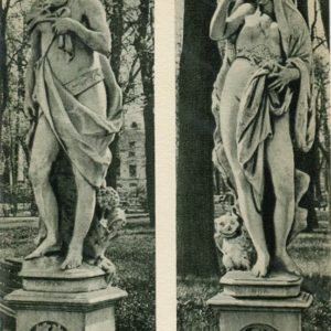 Статуи “Вечер” и “Ночь”. Летний сад, 1969 год