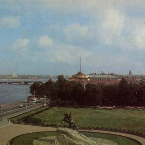 Площадь Декабристов. Ленинград, 1976 год