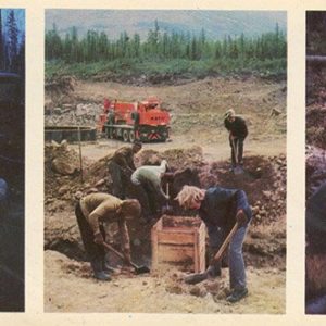 A team of woodcutters in the area of ??the pass to give. ASB, 1978