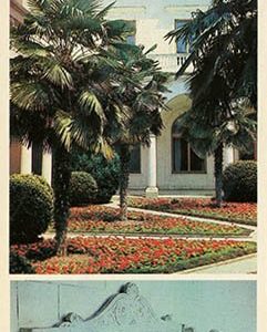 Уголок итальянского дворика. По Ливадийскому дворцу, 1986 год