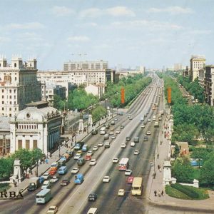 Ленинградский проспект. Москва, 1984 год