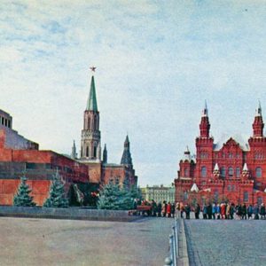 Красная площадь.  Москва, 1977 год