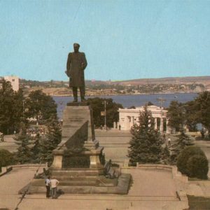 The monument to Admiral Nakhimov. Sevastopol, 1982