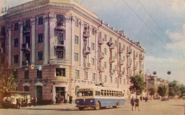 Residential house on the street. Soviet. Tambov, 1967