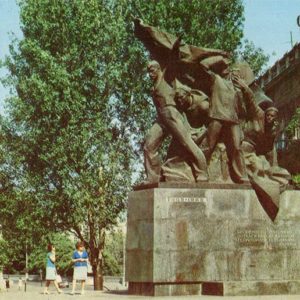 Monument rebellious sailors of the battleship “Potemkin”. Odessa, 1981