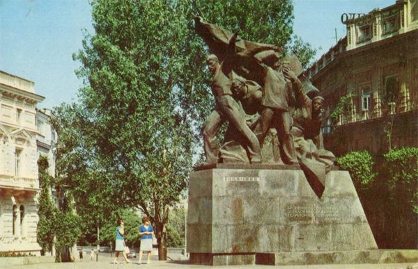 Памятник восставшим морякам броненосца “Потемкин”. Одесса, 1981 год