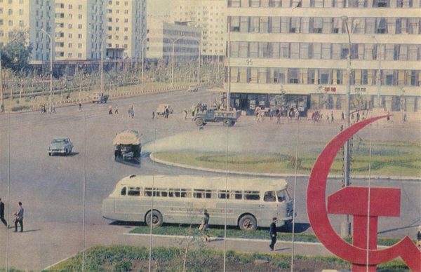 Площадь 50 лет Октября. Уфа, 1970 год