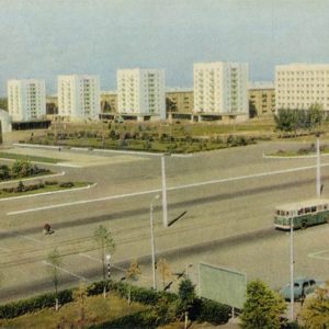Комсомольская площадь. Уфа, 1970 год