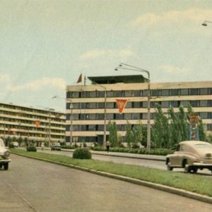 Новые жилые дома на проспекте Ленина. Запорожье, 1969 год