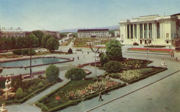 Площадь имени 800 летия Москвы, Душанбе, 1960 год