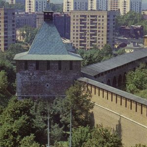 Никольская башня Нижегородского кремля, Горький, 1976 год
