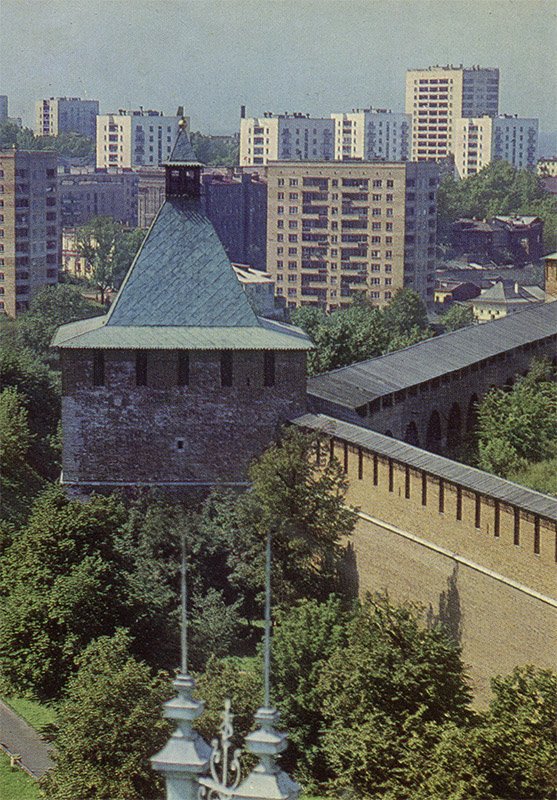 Никольская башня Нижегородского кремля, Горький, 1976 год