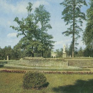 Parterres “great circles” Pavlovsky Park, 1970