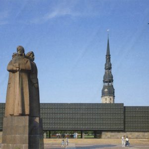 Музей и памятник латышским красным стрелкам, Рига, 1989 год