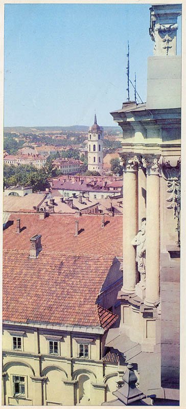 A fragment of the Old Town, Vilnius, 1979