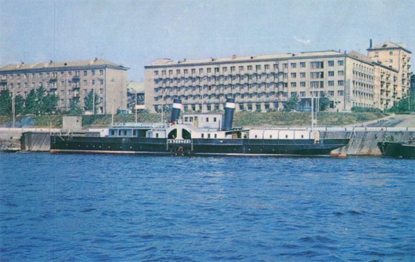 The steamer which VI Lenin departed from Krasnoyarsk to link Krasnoyarsk, 1978