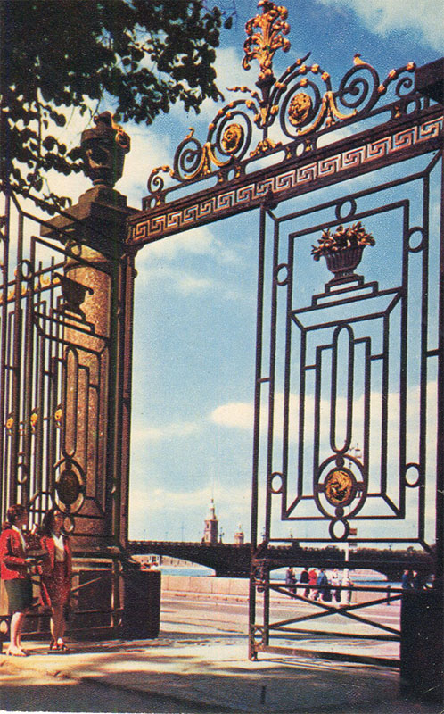 Решетка Летнего сада ,Ленинград, 1970 год