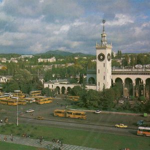 Железнодорожный вокзал, Сочи, 1983 год