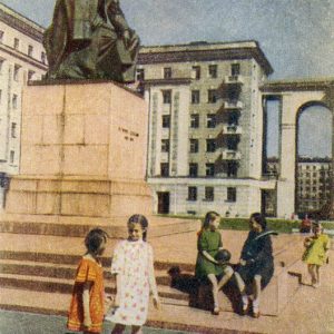 Памятник Н.Г. Чернышевскому, Ленинград, 1951