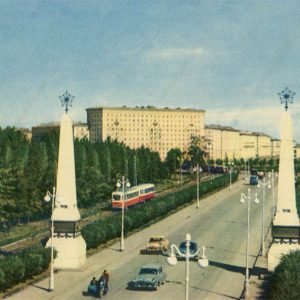 Въезд в город со стороны Автово, Ленинград, 1964