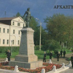 Monument to Peter I Arkhangelsk, 1989