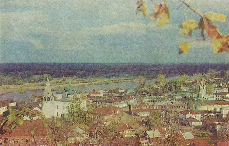 Panorama of the city with Poozzo Mountain, Gorokhovets, 1983