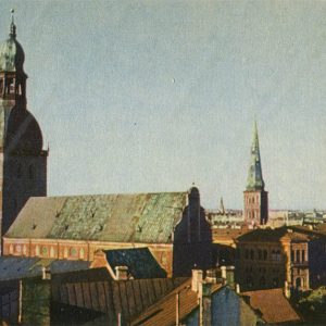 Roofs of old riga. Riga, 1973.