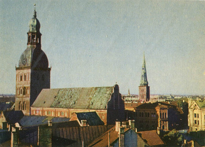Roofs of old riga. Riga, 1973.