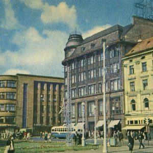 Угол бульвара Падомью и улицы Ленина. Рига, 1973