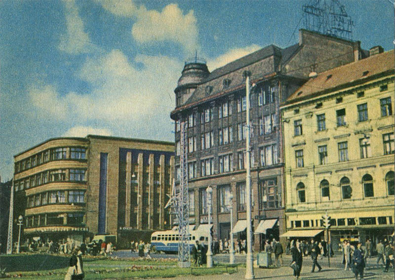 The angle of the Boulevard of Palo and Lenin Street. Riga, 1973.